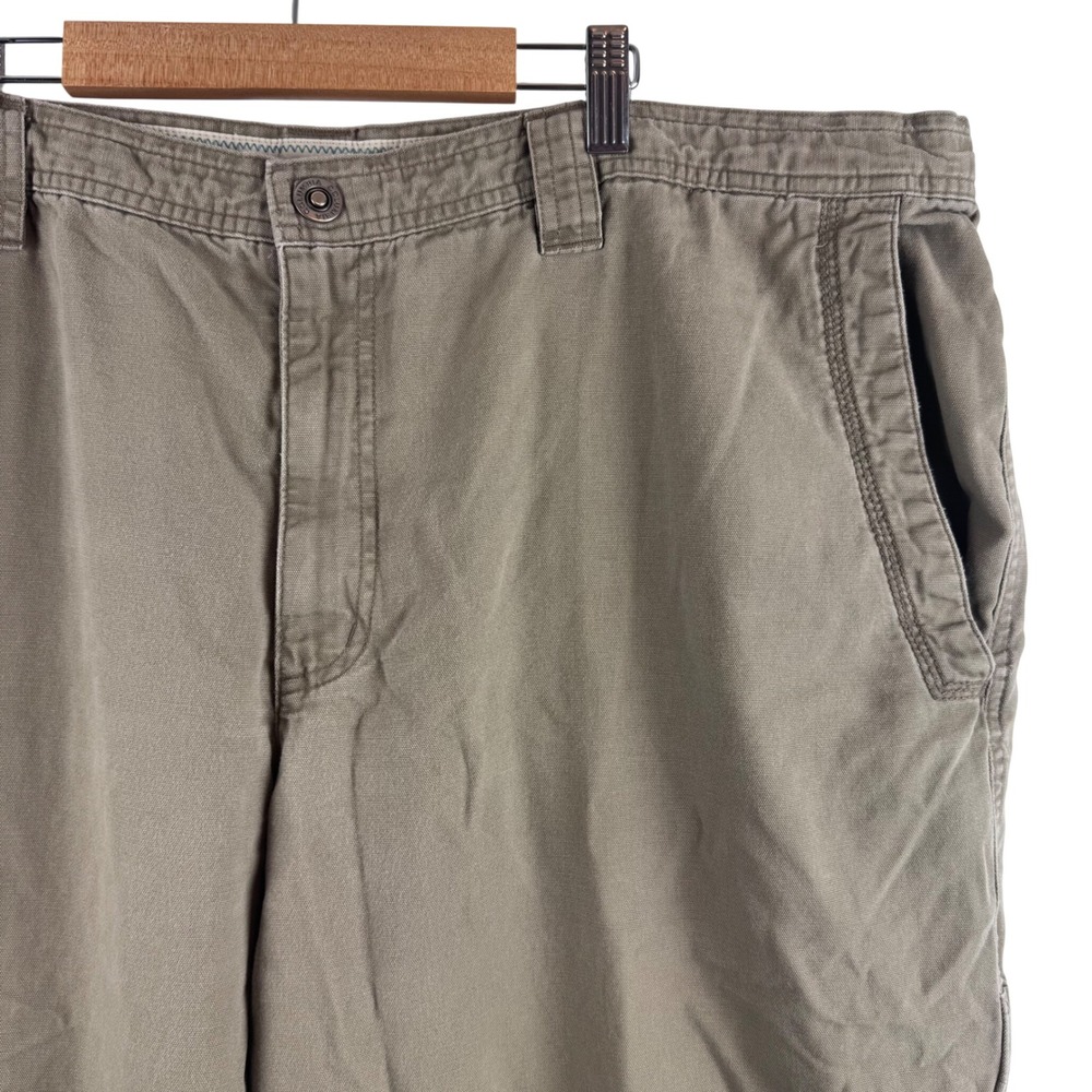 Columbia Utility Pants Men 44x32 Khaki Tan Canvas Omni-Shield AM8564 Workwear
